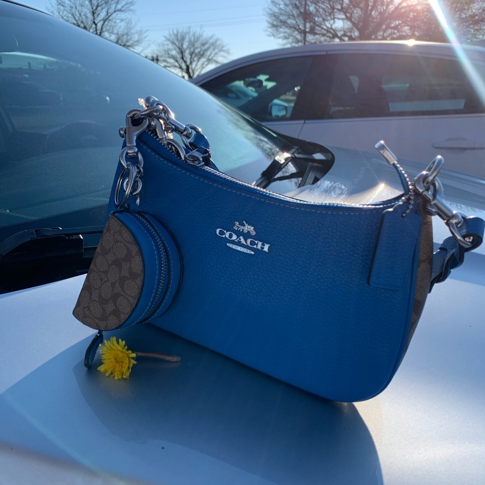 Coach blue signature Jamie crossbody - Picture 7 of 8